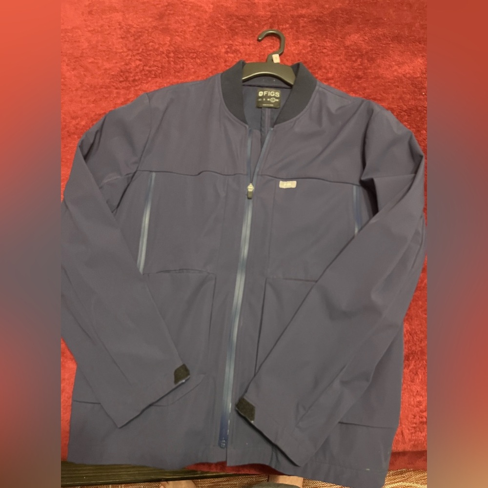 Figs Men's Cobaki scrub Jacket - Navy